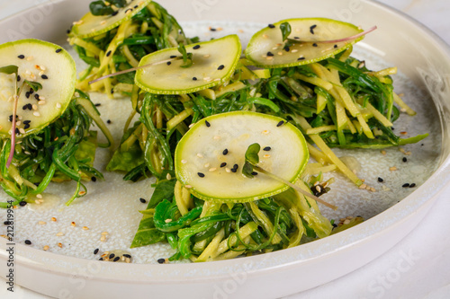 Zucchini with apple