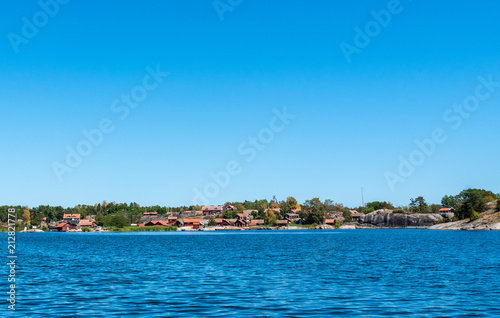 A village on the island Harstena in Gryt archipelago in the Baltic Sea, Sweden.