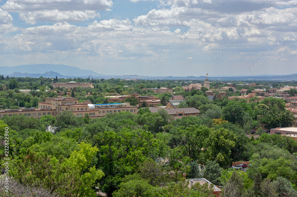 City of Santa Fe New Mexico city scape