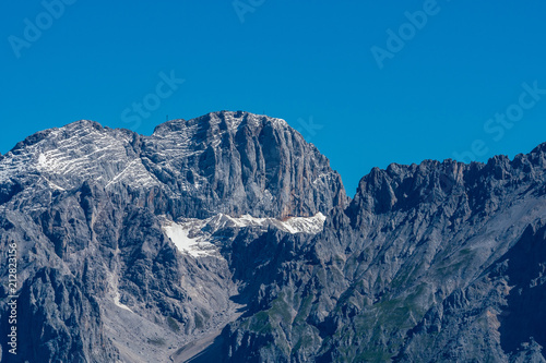 The summit Koppenkarstein in the Dachstein mountain range in Austria