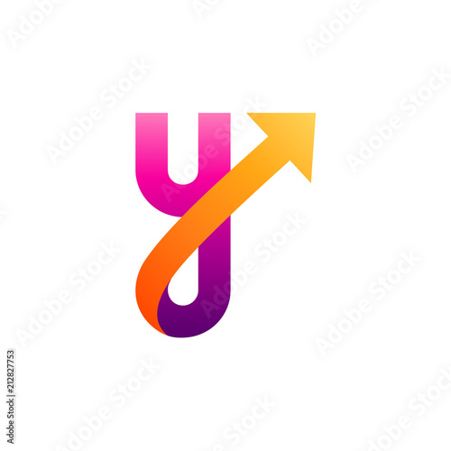 Y Logo With Arrow