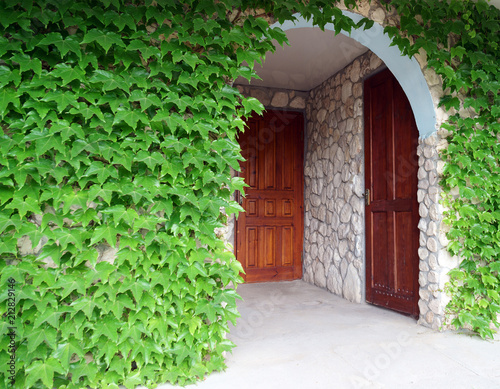 beautiful entrance to the house