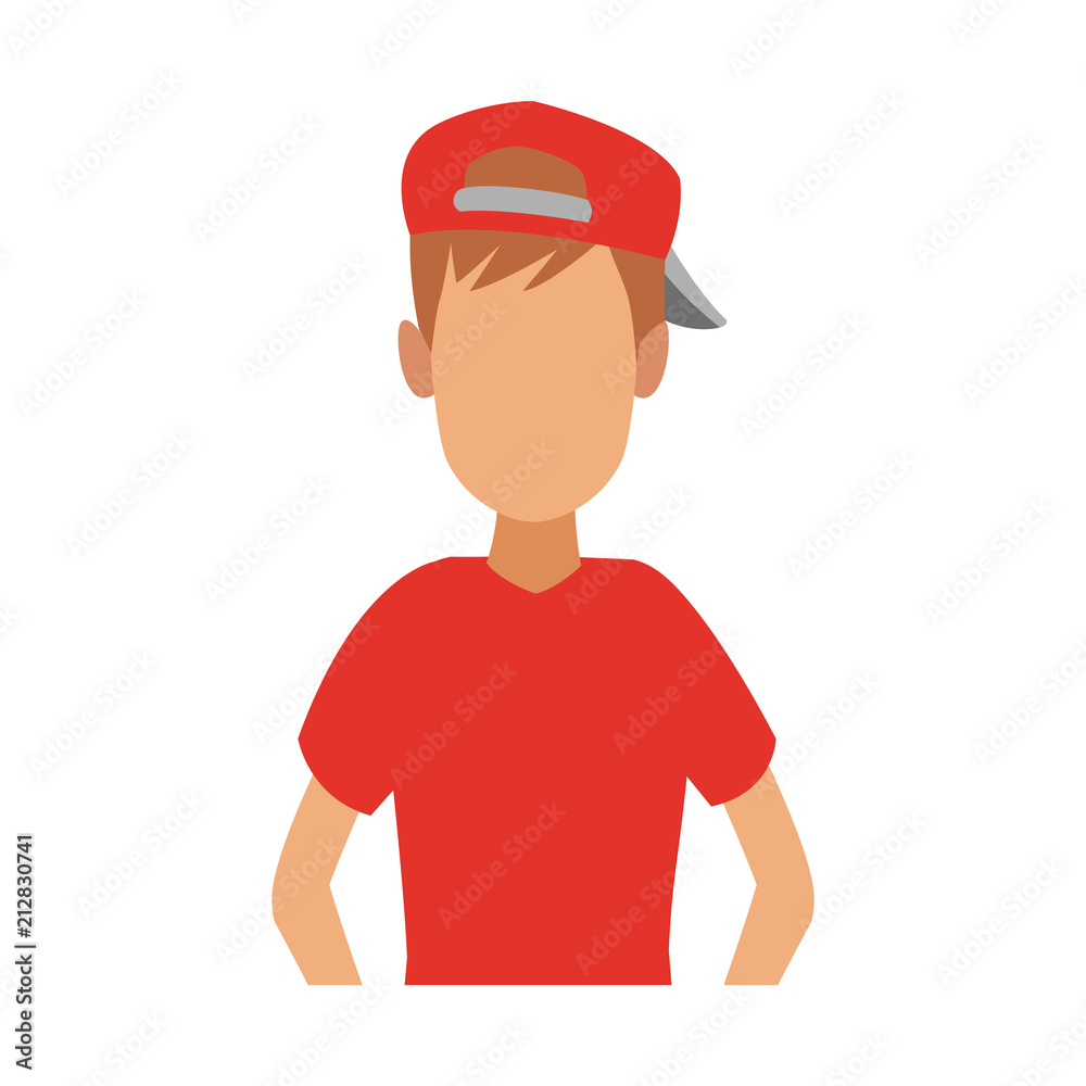 young man with hat doing peace symbol sign vector illustration graphic design young man with hat doing peace symbol sign vector illustration graphic design