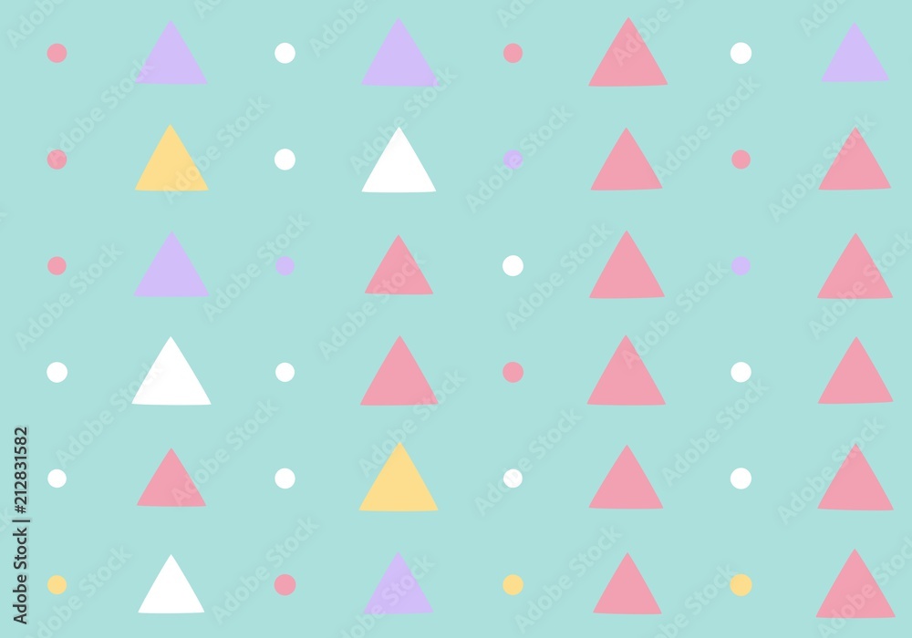 Seamless pattern with small triangles on a light background. Vector repeating texture. Seamless pattern with small triangles on a light background. Vector repeating texture.