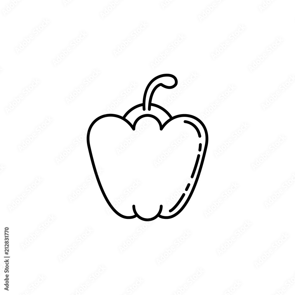 Bell pepper dusk style icon. Element of fruits and vegetables icon for mobile concept and web apps. Dusk style Bell pepper icon can be used for web and mobile Bell pepper dusk style icon. Element of fruits and vegetables icon for mobile concept and web apps. Dusk style Bell pepper icon can be used for web and mobile