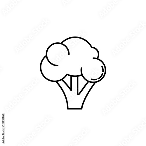 cauliflower dusk style icon. Element of fruits and vegetables icon for mobile concept and web apps. Dusk style cauliflower icon can be used for web and mobile