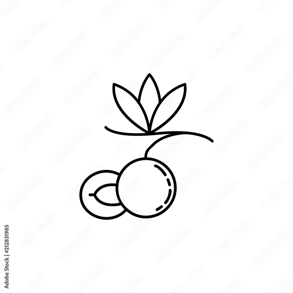 peach dusk style icon. Element of fruits and vegetables icon for