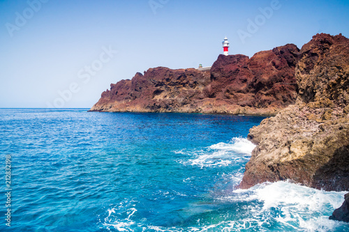 lighthouse of Punta de Teno in Tenerife, Canary Islands photo