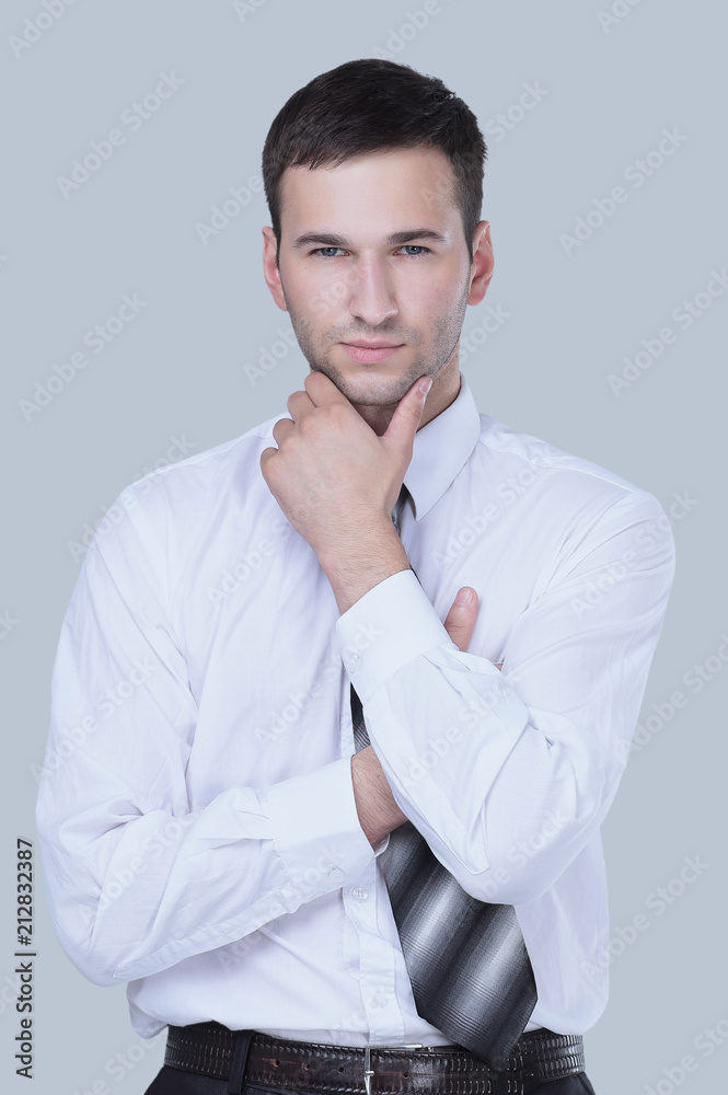 Closeup portrait of a confident handsome businessman Closeup portrait of a confident handsome businessman