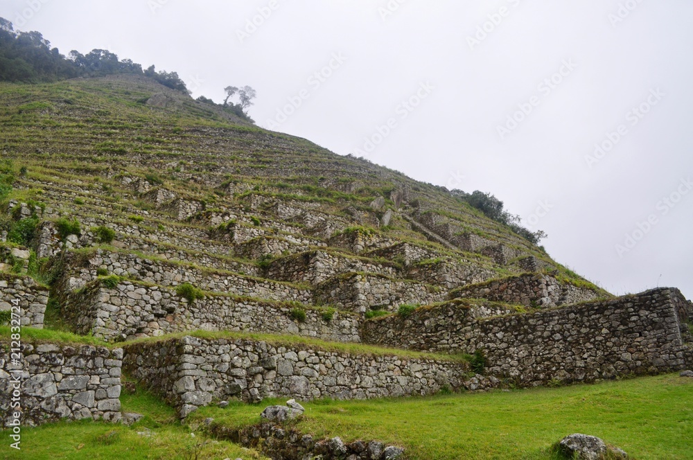 Steps on the inca trail