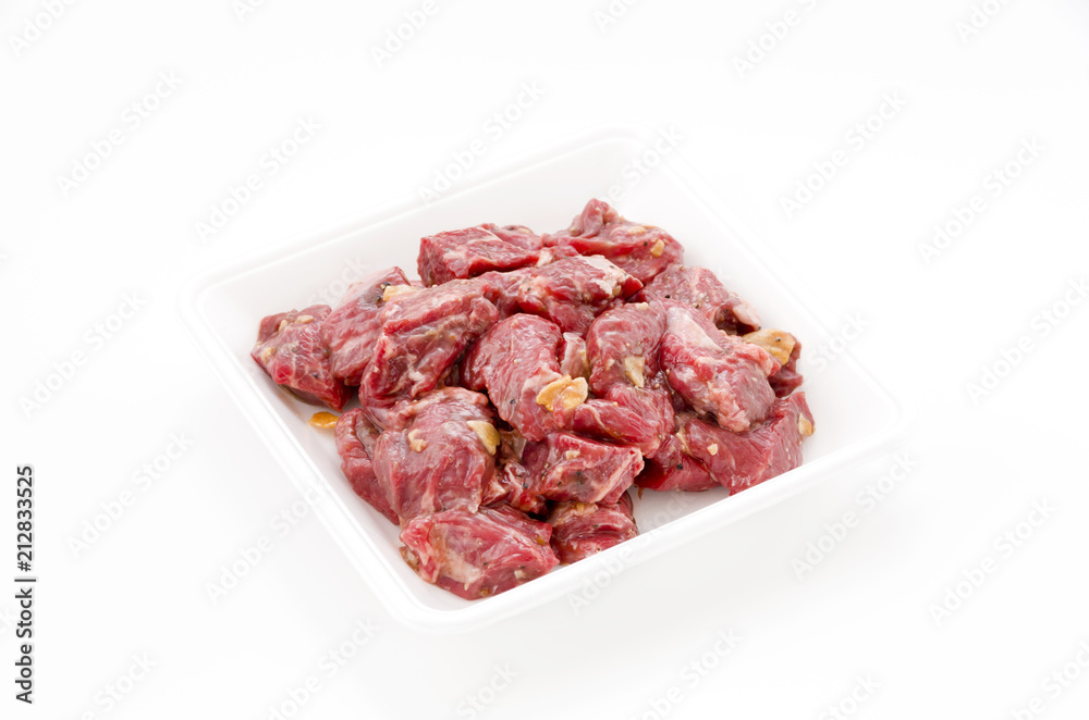 牛肩ロース サイコロ味付け肉 牛肩ロース サイコロ味付け肉