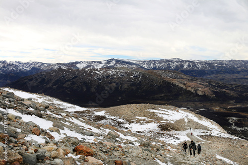 Hiking on the mountain