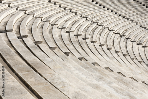 marble stairs of stadium