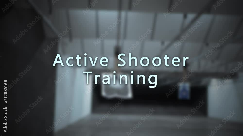 Gun Firing Range Typography - Active Shooter Training