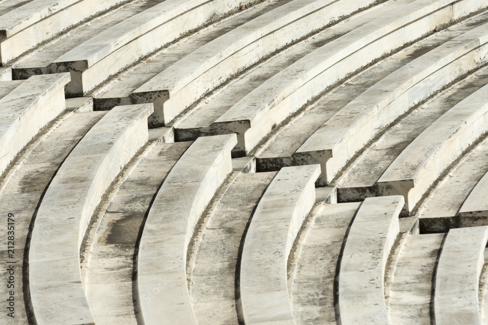 marble stairs of stadium