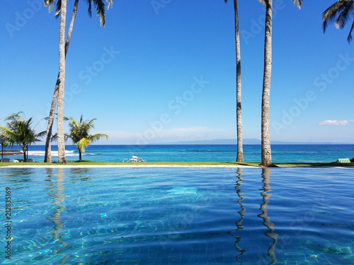 Infinity pool in Bali, Indonesia