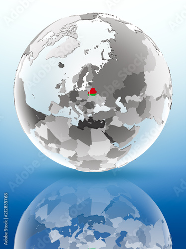 Belarus on political globe