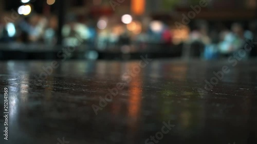 Wallpaper Mural Table with bokeh in the background. Torontodigital.ca