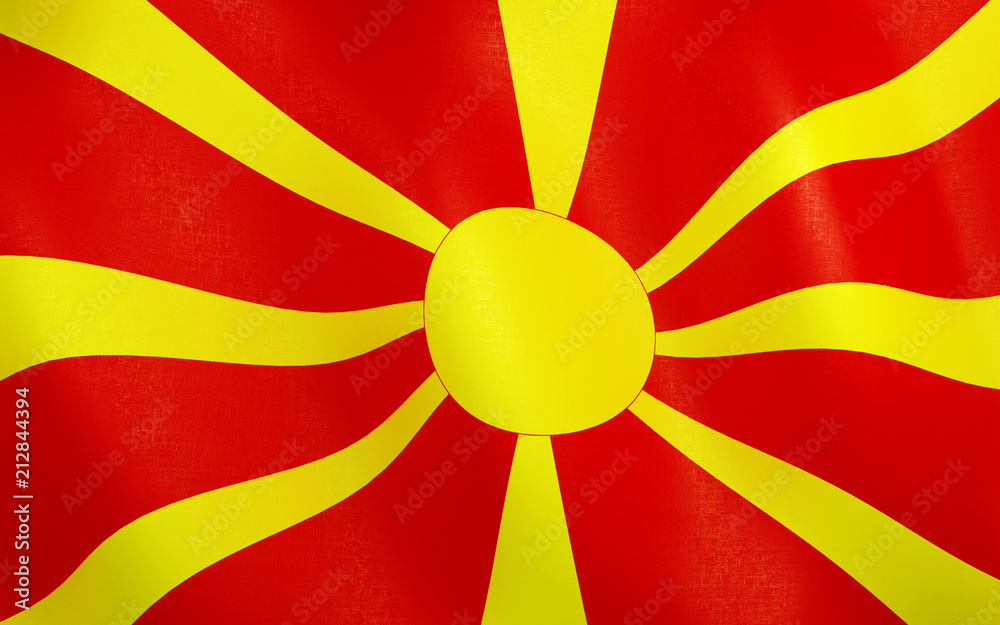 3D Flag of Macedonia 3D Flag of Macedonia