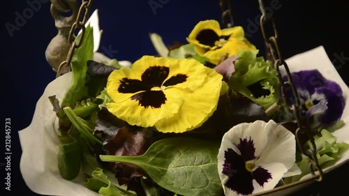Flowers salad photo