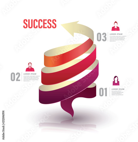 Arrow twist up to success number