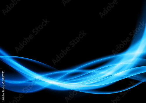 Blue smoke shadow transparent speed lines layout template