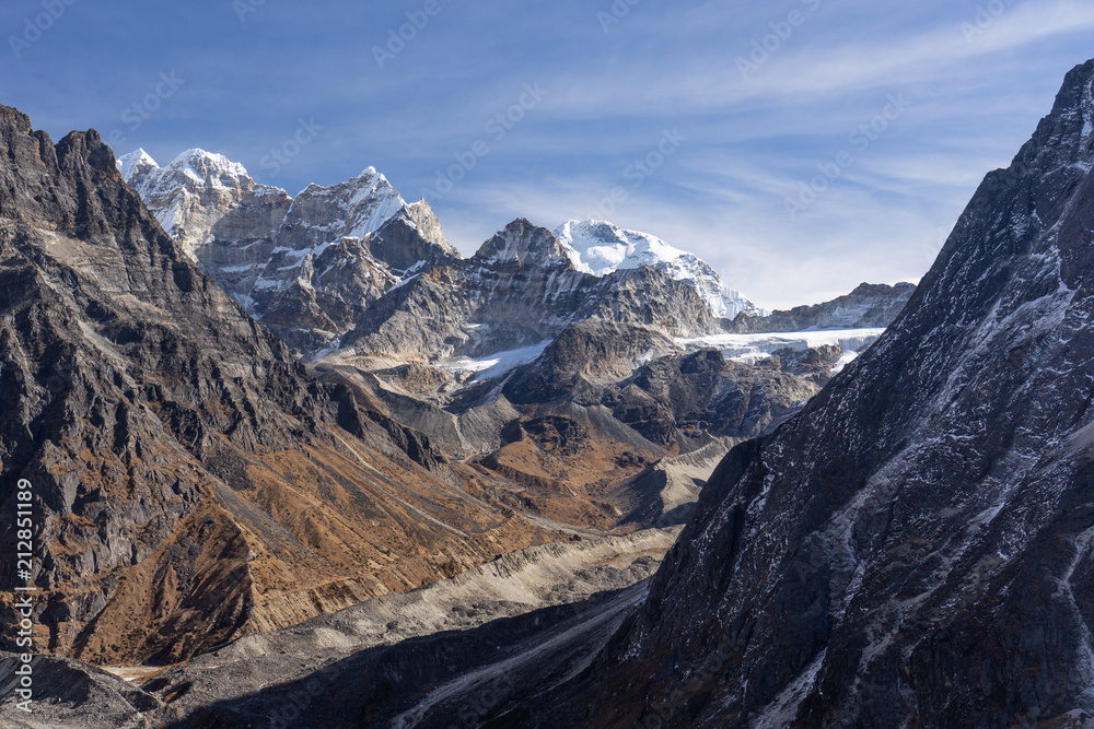 Himalayas mountain range in Mera region, Nepal