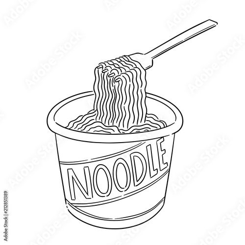 vector of noodle