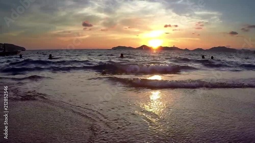 Sunny day at the beach - summer vacations