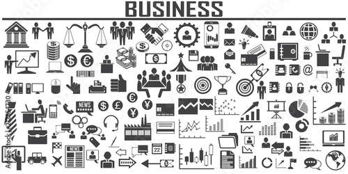 business vector icon flat design