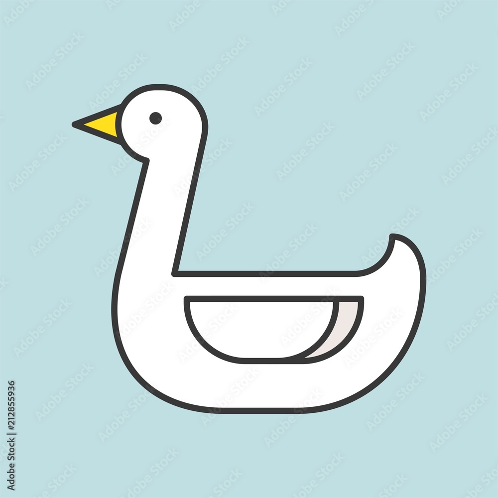 swan, animal in zoo icon set, filled outline design swan, animal in zoo icon set, filled outline design