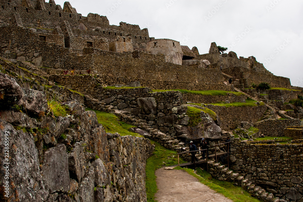 Ruins of Machu Picchu ancient lost city in the Andes nature. UNESCO World heritage site. Peru. South America. No people.