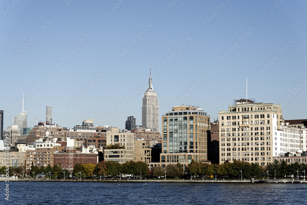 Skyline, Financial District mit One World Trade Center, Manhattan, New York City, New York, USA, Nordamerika