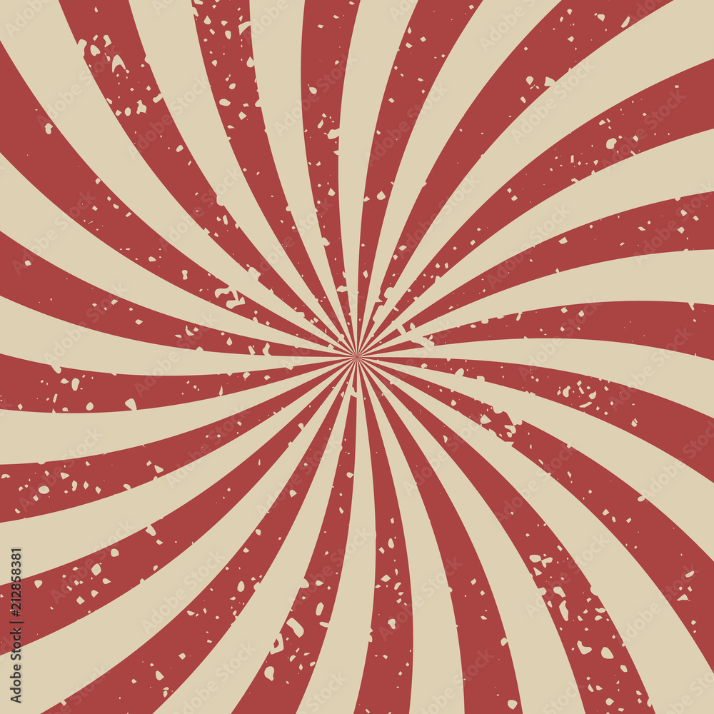 Fototapeta premium Radial rays background. Rays diverging from the center in a spiral