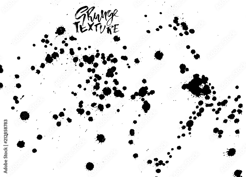 Handdrawn grunge texture. Abstract ink drops background. Black and white grunge illustration. Vector watercolor artwork pattern. Handdrawn grunge texture. Abstract ink drops background. Black and white grunge illustration. Vector watercolor artwork pattern.