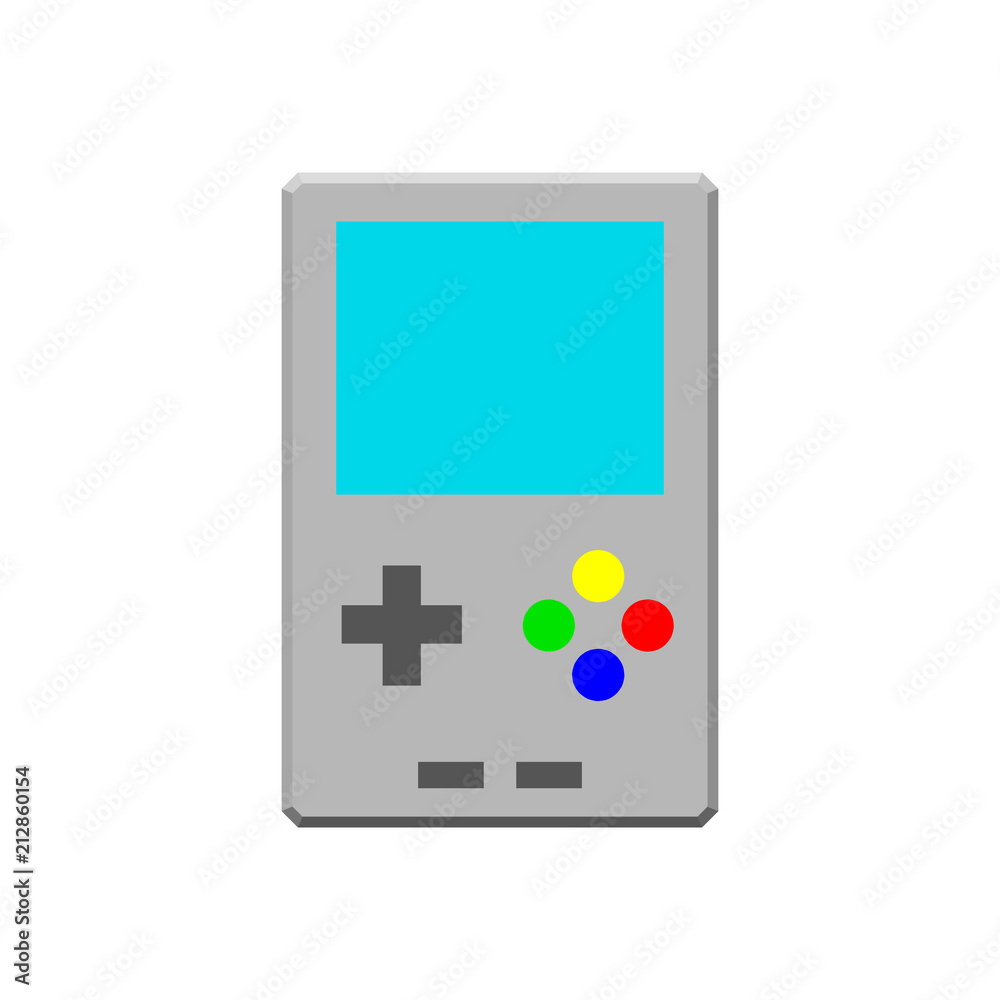Video game console. Isolated on white background. 3d Vector illustration. Video game console. Isolated on white background. 3d Vector illustration.