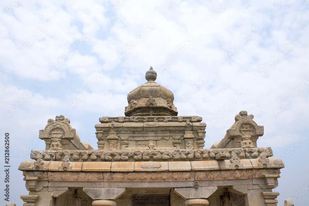 Second storeyed temple of Neminatha, of Chavundaraya Basadi, Chandragiri hill, Sravanabelgola, Karnataka.