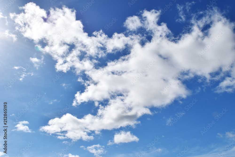 Cumulus cloud on beautiful blue sky , Fluffy clouds formations at tropical zone
Cumulus cloud on beautiful blue sky , Fluffy clouds formations at tropical zone