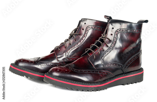 Shiny leather shoes