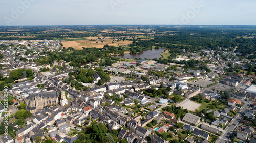 Photographie aérienne de Nort sur Erdre en Loire Atlantique
