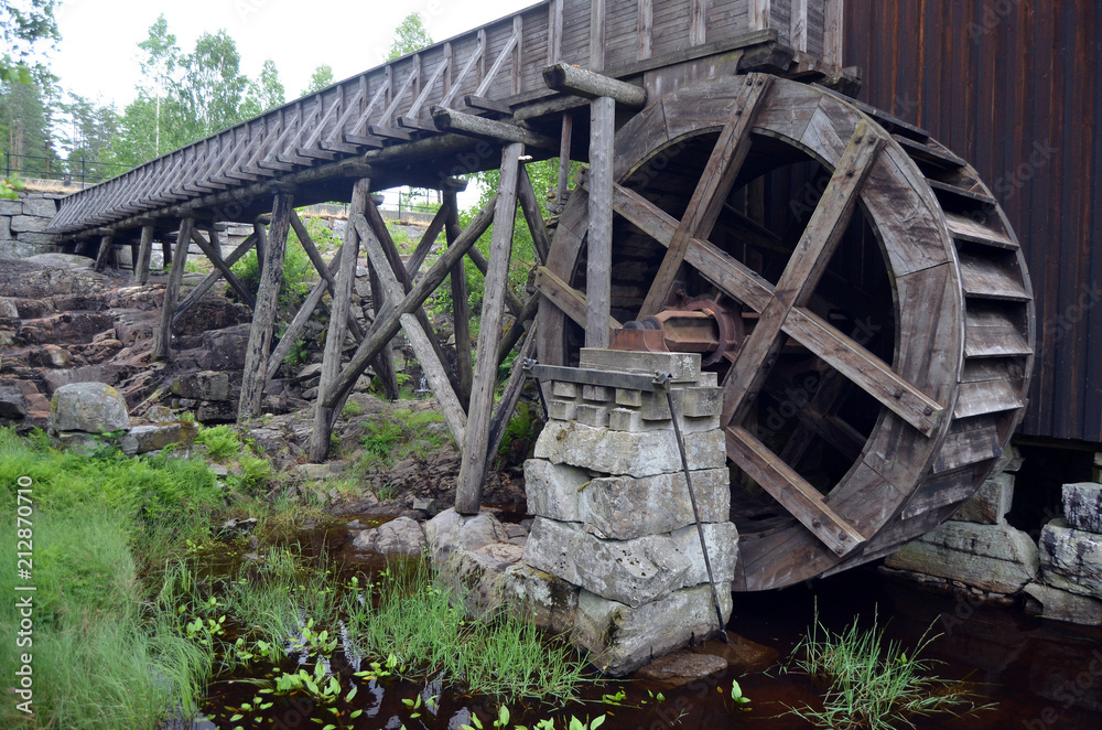 Watermill. One of the 2 working in Norway.  Degerness,Norway