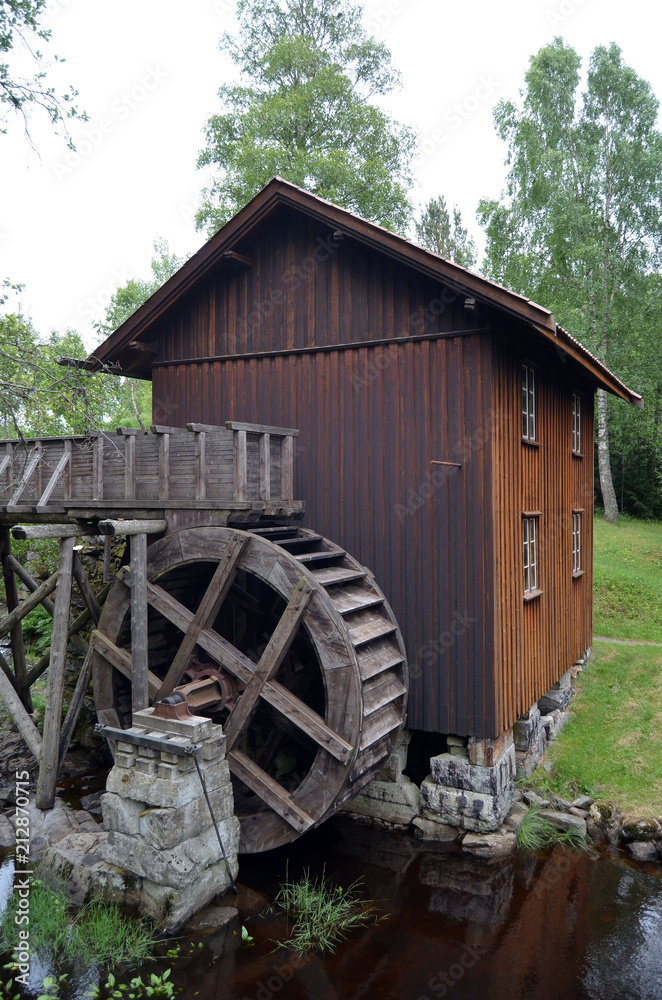 Watermill. One of the 2 working in Norway. Degerness,Norway Watermill. One of the 2 working in Norway. Degerness,Norway