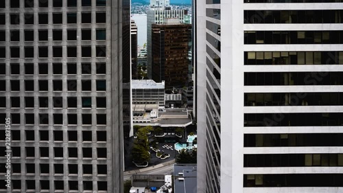 Daytime time-lapse taken in downtown Vancouver from a high vantage point photo