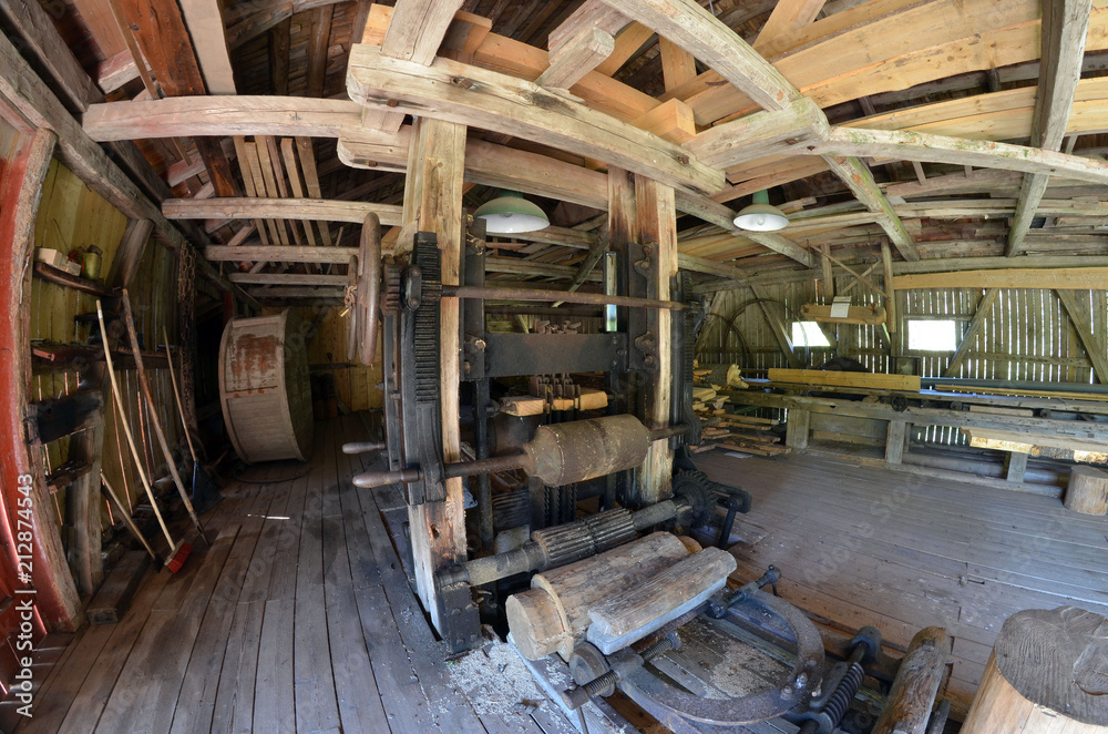 Water sawmill.  Degerness,Norway
