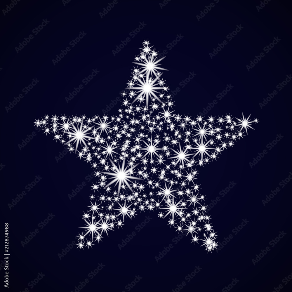 Night sky with sparkle star. Christmas Card. Vector illustration New year. Night sky with sparkle star. Christmas Card. Vector illustration New year.