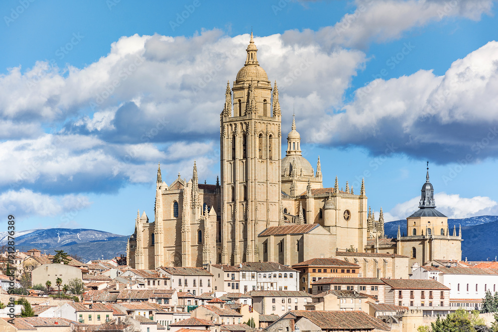 Cathedral of Segovia in Spain, late Gothic cathedral, and last gothic cathedral of Spain