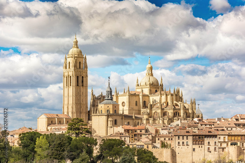 Cathedral of Segovia in Spain, late Gothic cathedral, and last gothic cathedral of Spain