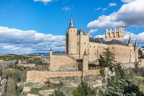 The great Alcazar of Segovia, one of the most interesting places in Spain