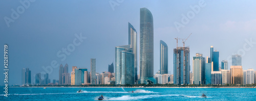 View of Abu Dhabi Skyline at day time, UAE © boule1301