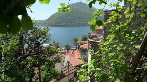Red tiled roofs of Perast. Montenegro photo